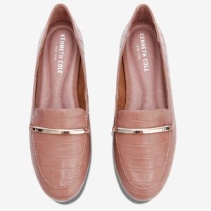 Balance Croc Embossed Leather Bar Loafer